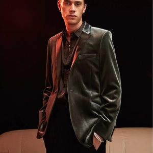 Green velvet ASOS 44r blazer